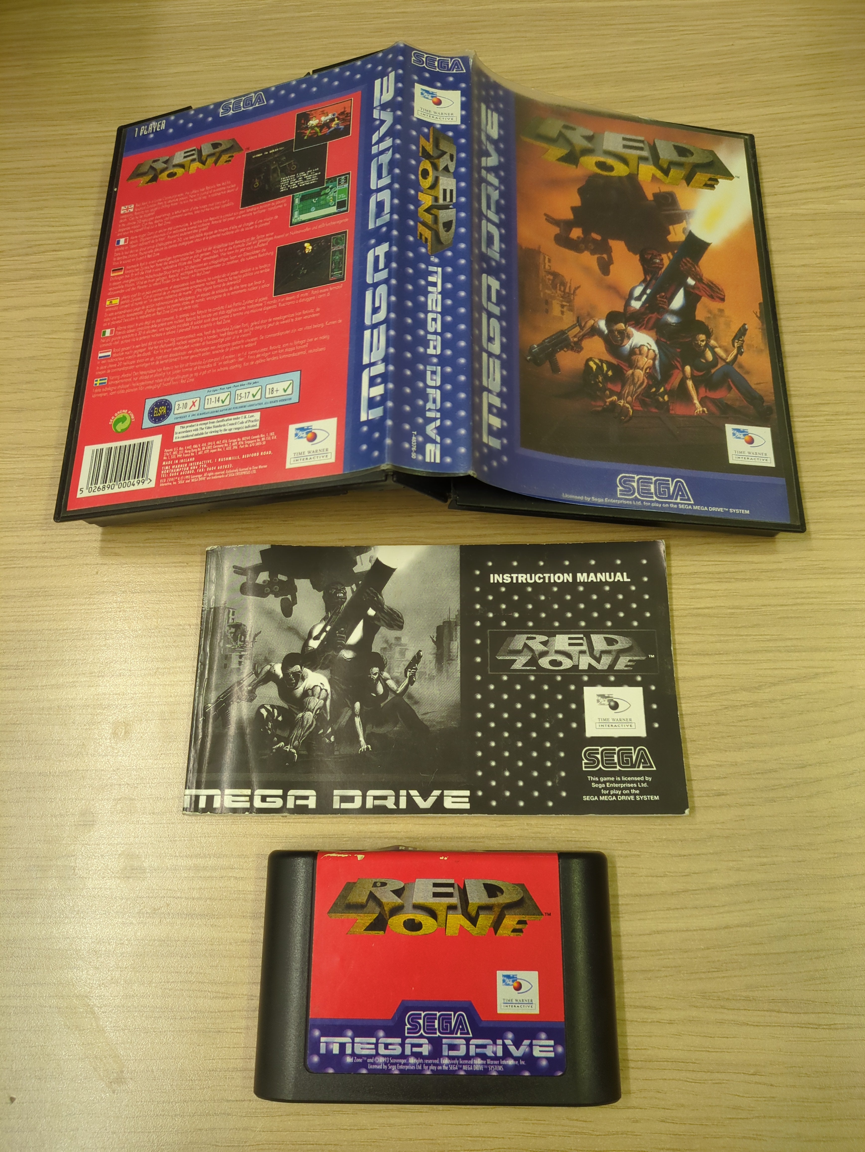 Red Zone Sega Mega Drive game complete Red Zone Sega Mega Drive game complete